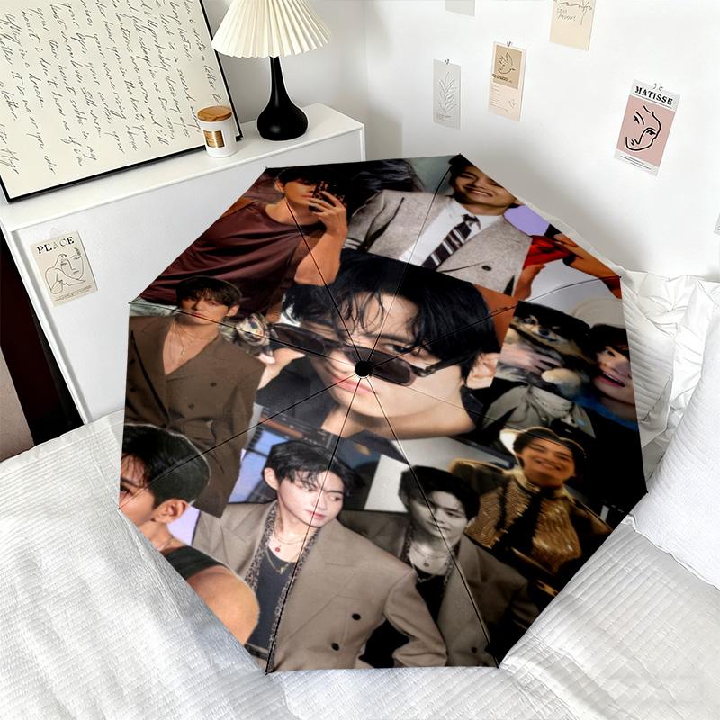 Kim Taehyung Automatic Umbrella Suitable Travel Portable Umbrella Outdoor Sun Shading Umbrella Gift Daily Essentials