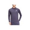 Asics Mens Tennis Series Comfortable Soft Breathable Stand Collar Long Sleeve T-Shirt Men Tops Purple 2041A321-500