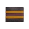 New 3 IN 1 Wallet Coated Canvas With Smooth Calfskin Card Holder, Wallet Men's Peach Blossom And Heart's Desire 3008-QBUOR
