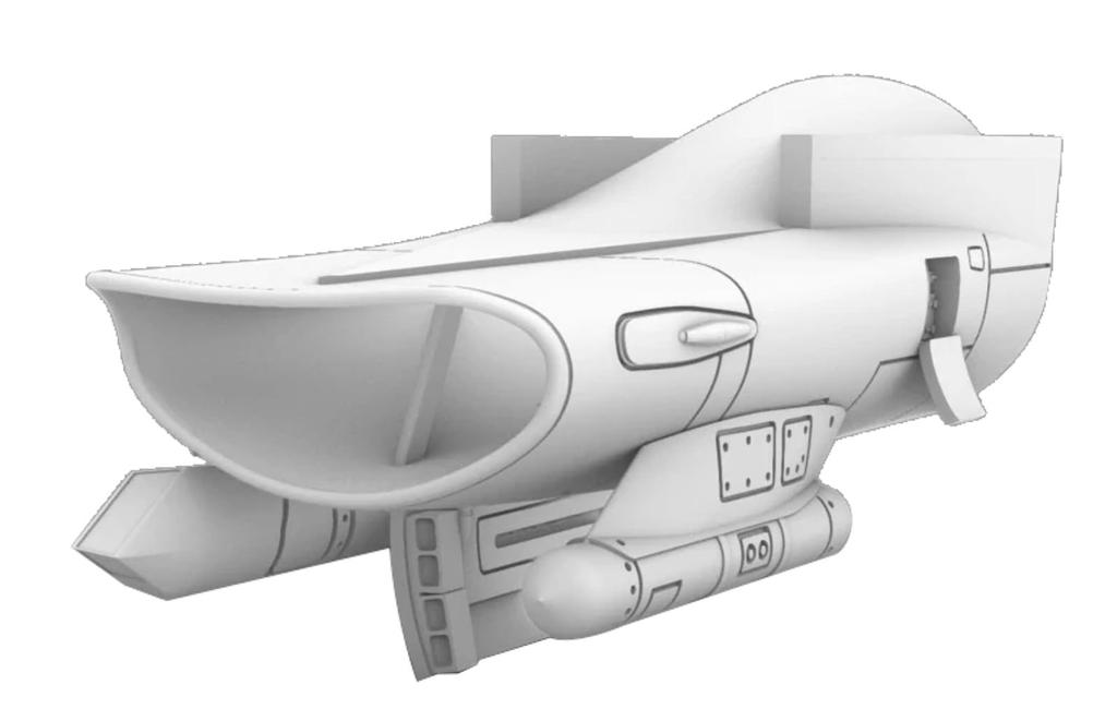 Rise144 Models Initial Intake Sighting HARM Pod Resin 3D Parts RMA144082 1/144 F-16 w/Sniper Pod/AN/ASQ-213 (for Level) (Airplane)
