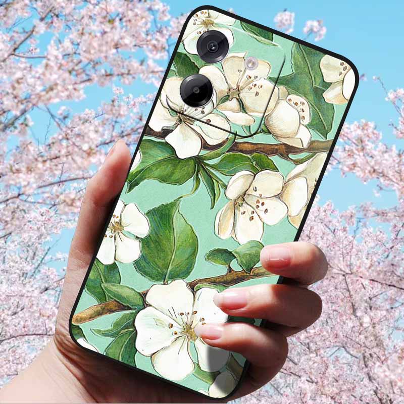 For Xiaomi Poco M7 Pro 5G Case 3D Relief Flower Emboss Soft Silicone various Flower For Poco M7 Pro 5G 3D CuteCartoon Cover Case