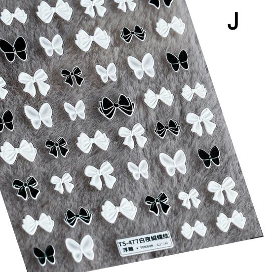 

Наклейки с несколькими выгравированными формами, узор для ногтей, ультратонкие наклейки для ногтей с тиснением, наклейки для красоты J