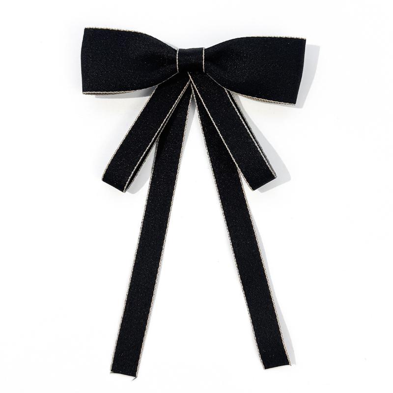Fashion Black Bowknot Brooches Women Shirt Collar Pins Wedding Party Necktie Jewelry Accessories