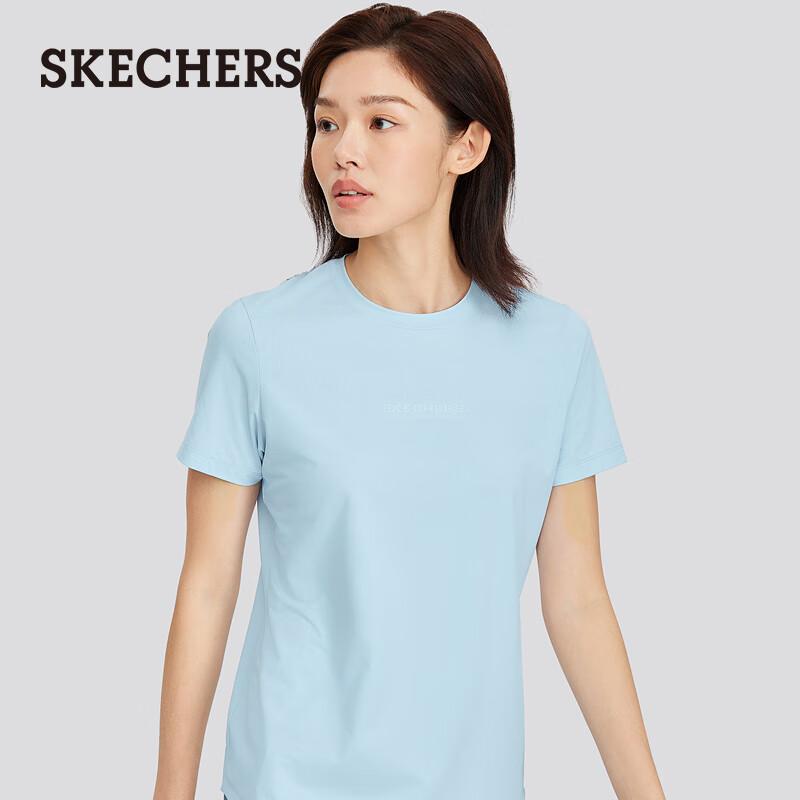 Skechers Women s Knitted Short Sleeve T-Shirt L