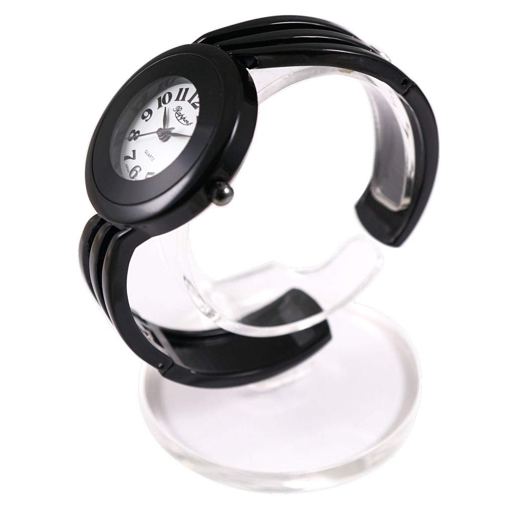 [Raport] Bangle Watch Feather-like Metal Bangle 161029 Women's Black