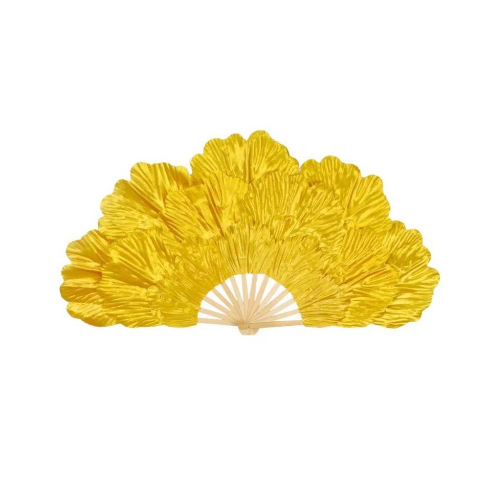 

Китайский стиль Янко представление веер многослойный цветок складной веер лето 75CM Left Hand золотой