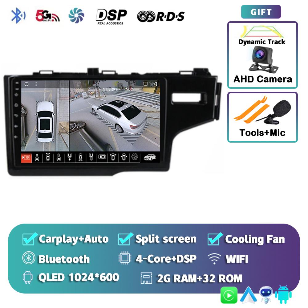 Android 14 Carplay For Honda Jazz 3 2015 - 2018 2019 2020 Fit 3 GP GK 2013 - 2020 Car Radio Multimedia Player Stereo WiFi+4G DPS