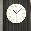 Silent Wall Clock, Creative Bedroom and Living Room, Simple Luminous Quartz Clock and Timepiece