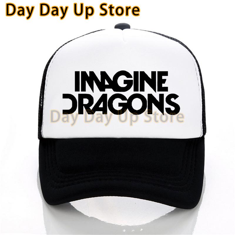 

Бейсбольные кепки Imagine Dragons Rock Band, кепка American Indie Rock Band, унисекс, женская летняя сетчатая шляпа, шляпы Snapback с буквенным принтом