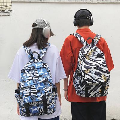 The New Graffiti Comic Backpack Has A High Appearance Level  Is Stylish and Versatile  and Is A Couple's Casual Large Capacity Backpack