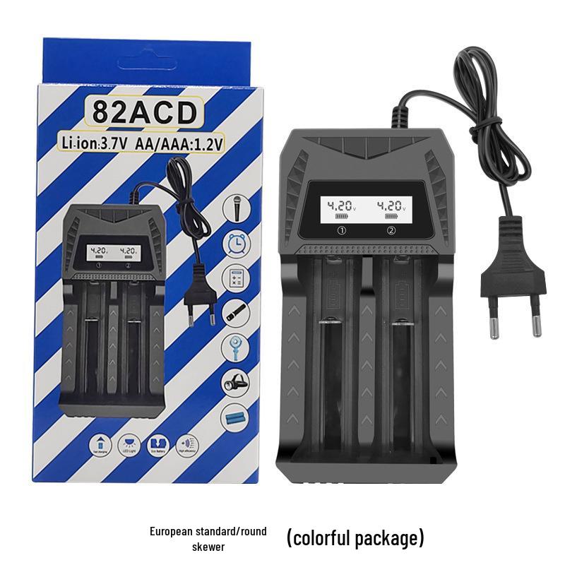 

Универсальное интеллектуальное зарядное устройство: Двойной слот для литиевых аккумуляторов 3,7 В и Ni-MH аккумуляторов 1,2 В с дисплеем