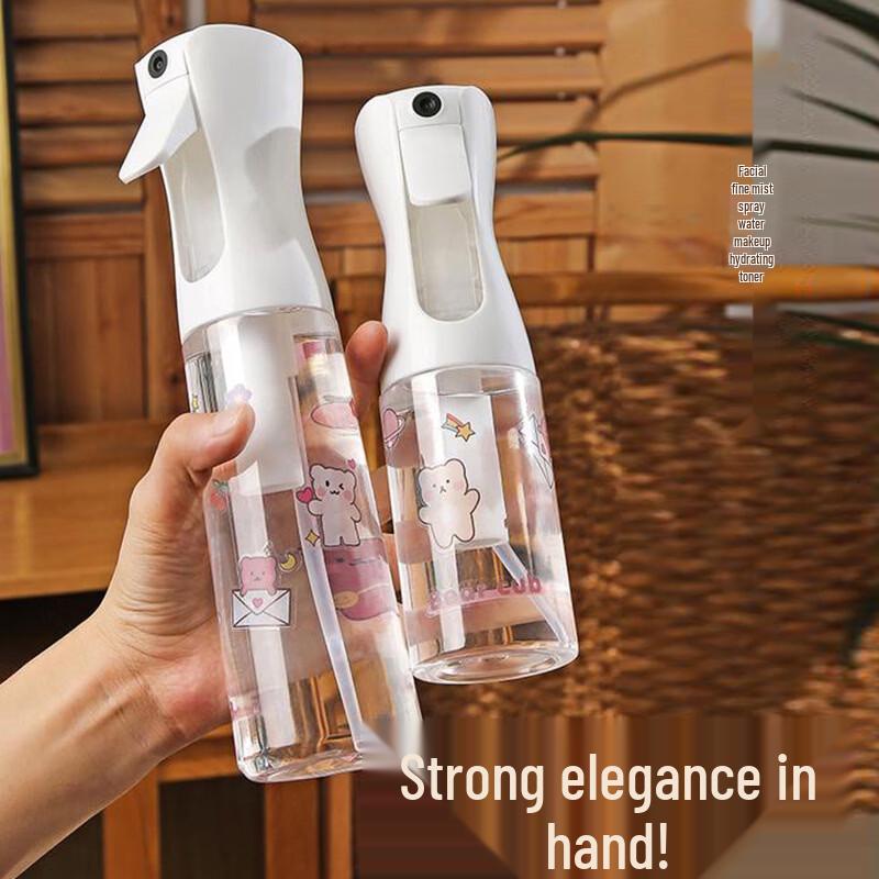 Glass Continuous Fine Mist Spray Bottle