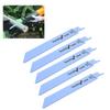 5PCS Metal Reciprocating Saw Blade Woodworking Cutter Kit Power Tool 150mm / 5.9in Saber Saw Blade