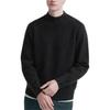 UNIQLO Solid Color High Neck Loose Fit Long Sleeve Knit Sweater Men sweater Black 460946-09