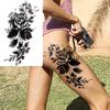 Hochwertige temporäre Rosen-Tattoos für Arm und Wade – Europäischer & Amerikanischer Stil
