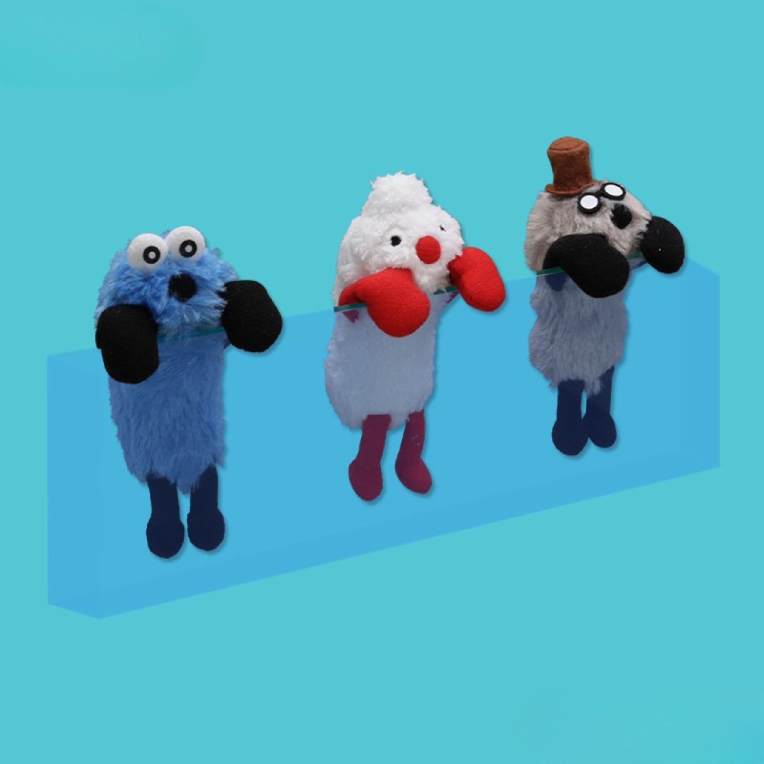 

Puppet Sunsun Hook Mascot 3 types (Sunsun, Nonnon, Zonzon) Approx. 14cm Official