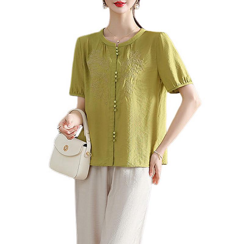 New Chinese Style Summer Short-Sleeve Set for Women