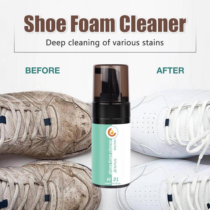 JB-XPCS H21 Waterless Foam Shoe Cleaner - White Shoe Yellowing & Stain Remover.
