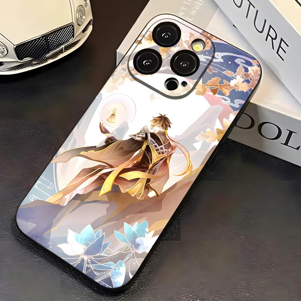 

Zhongli Genshin Impact Sexy Phone Case For IPhone 17 Pro Max 16 15 14 Pro Max 13 11 X Xs Xr 8 7Plus Silicone Cover iPhone 14 Pro