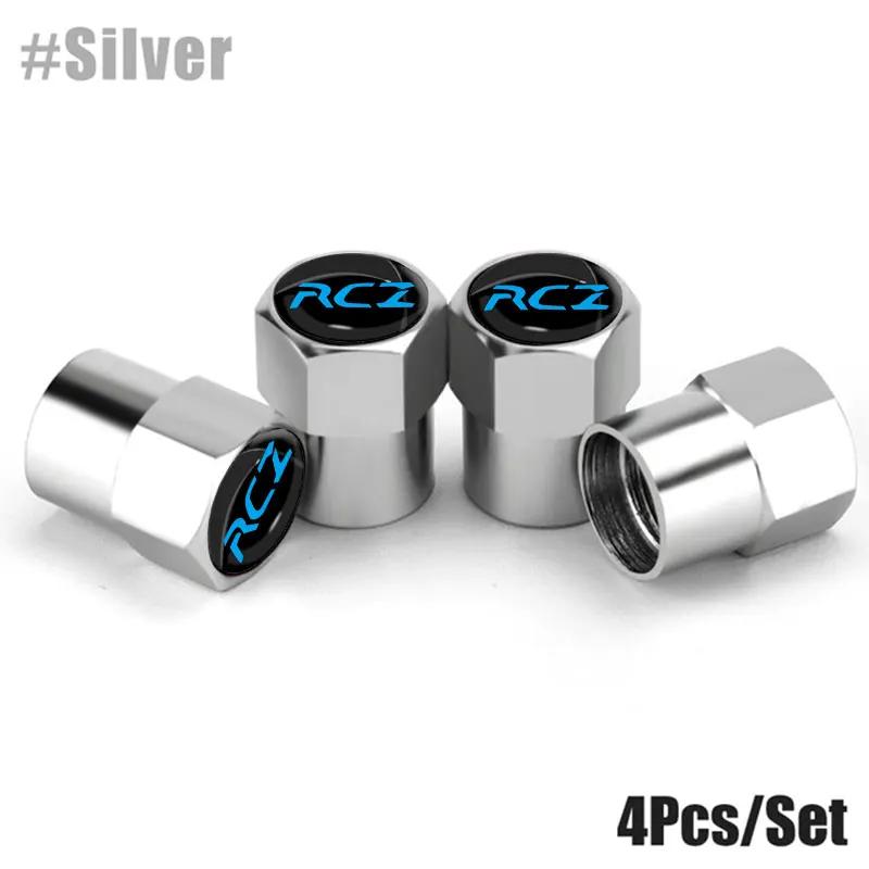 4Pcs/Set Car Wheel Tire Valve Caps Metal Stem Cover For w333 RCZ 307 207 208 2008 Auto Accessories 333w