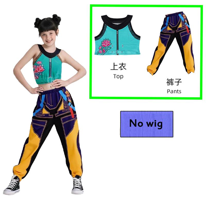 

Аниме K-Pop Костюм для косплея Охотника на демонов Детский Huntrix Зои Мира Руми 3D-принт Униформа Вечеринка Сценическое выступление Девочки Стильные костюмы 130cm&KPop Demon Hunters