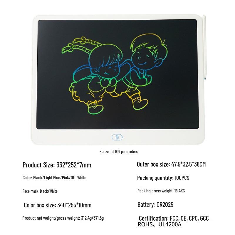 LCD Handwriting Tablet for Kids - Full Size Landscape 8/11/13/16 inches