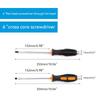 6/8-Inch Non Slip Hammer Type Magnetic Screwdriver Tool Set with Soft Handle Flat Head Screwdriver, Suitable for Home Repair