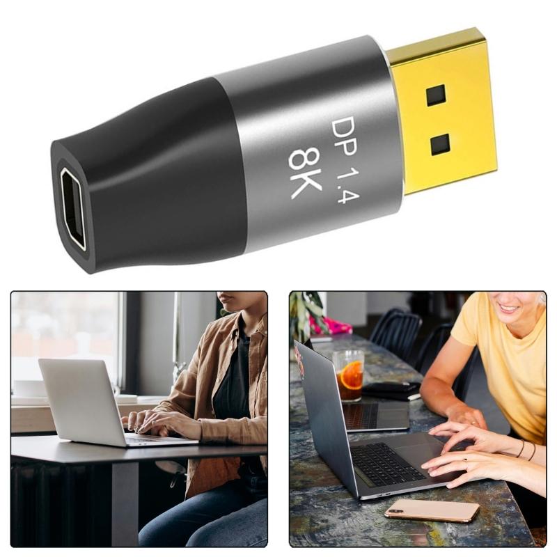 1.4 MiniDP to  Adapter for 8K@60Hz 4K@144Hz High Resolution Video Output