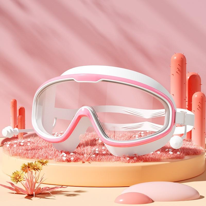 Swimming Goggles Big Frame Swimming Goggles Big Frame HD Wide View Anti-Fog UV Protection Swimming Goggles for Adults No Leaking