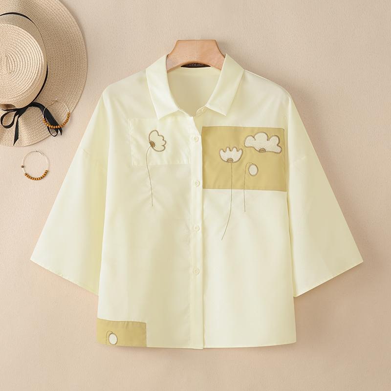 ZANZEA Damen Casual Turn Down Kragen Sommer Kurzarm Bluse