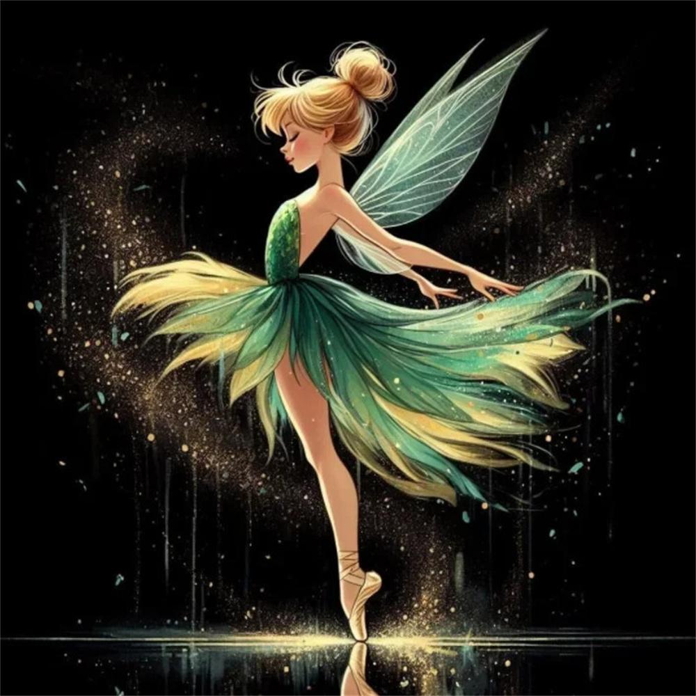 Disney 5D Diamond Painting Dancing Princesses Cross Stitch Mosaic Kit Home Decoration Wall Sticker DIY Handmade Gift