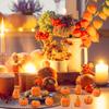 50PCS Halloween Solid Color Pumpkin Creative Micro Landscape Decoration Material DIY Car Desktop Ornament 5 Types