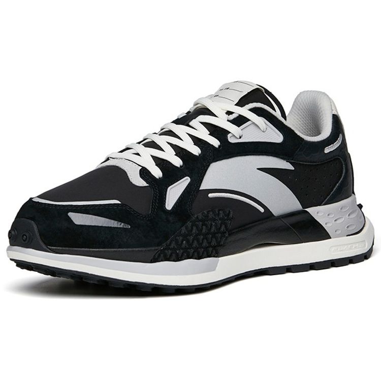 Anta Star Series C202 Durable Breathable Low-Top Running Shoes Women sneaker Black 122135580A-2