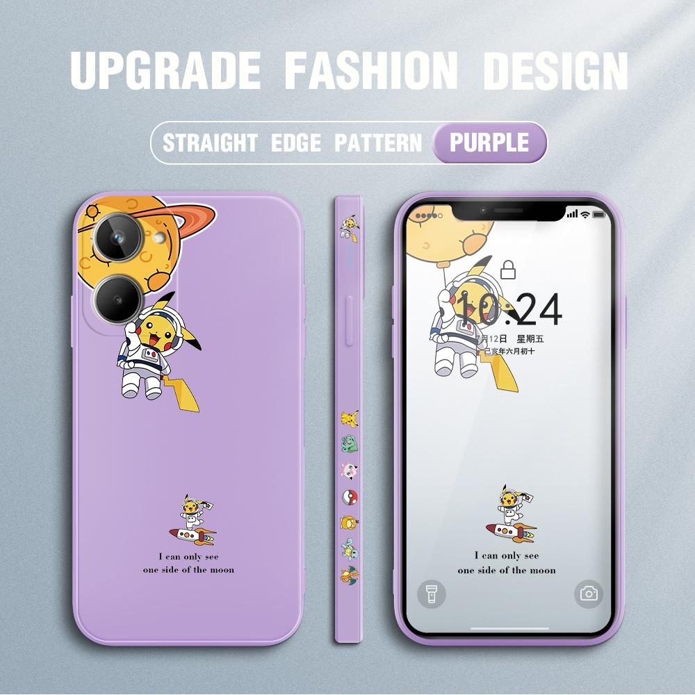 Cute Cartoon Astronaut Phone Case for iPhone 15 14 13 12 11 Samsung Galaxy S23 S22 A52 A52S Soft Full Protection Square Liquid Silicone Cover