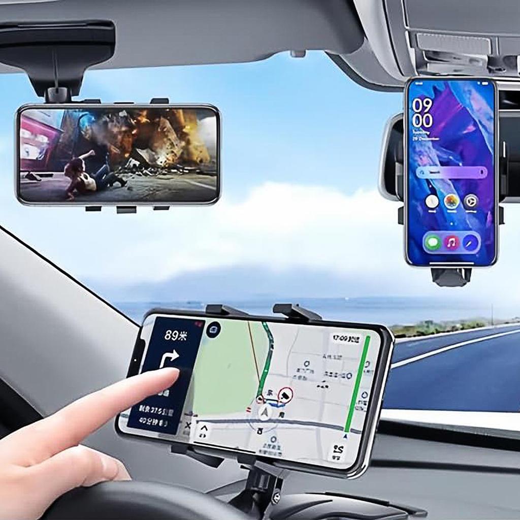 Magnetic Car Phone Holder Car Navigation Any Angle Bend And Rotate Wireless Charging