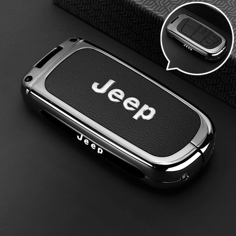 Mpxf10 Metal Car Smart Key Case Cover Shell For Jeep Grand Cherokee WK2 KL Wrangler JK Renegade Commander Compass 2018 2022 Accessories