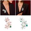 Peach Flower Adornment Formal Event Jewelry Handmade Flower Clothing Jewelry Alloy Texture for Special Occasions