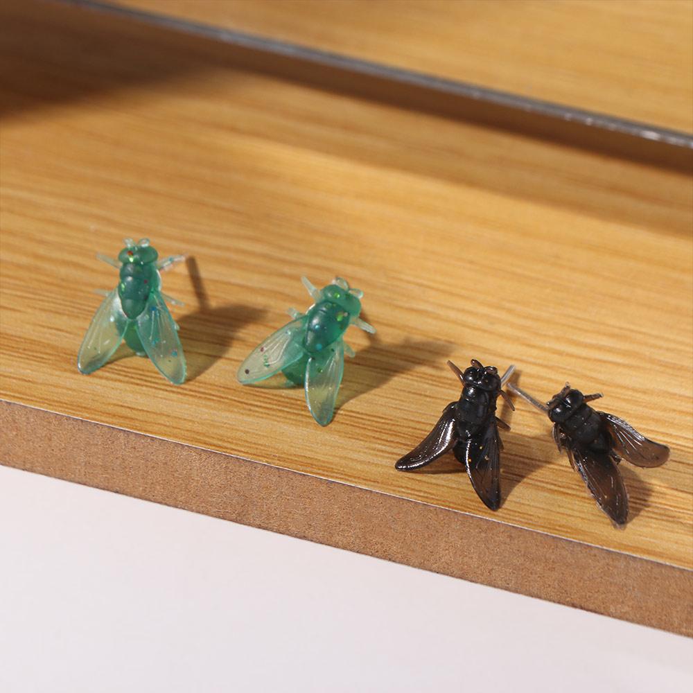 Creative Flies Studs Earrings Simulation Mosquito Ear Stud Cute Insects Small Earrings Daily Wear