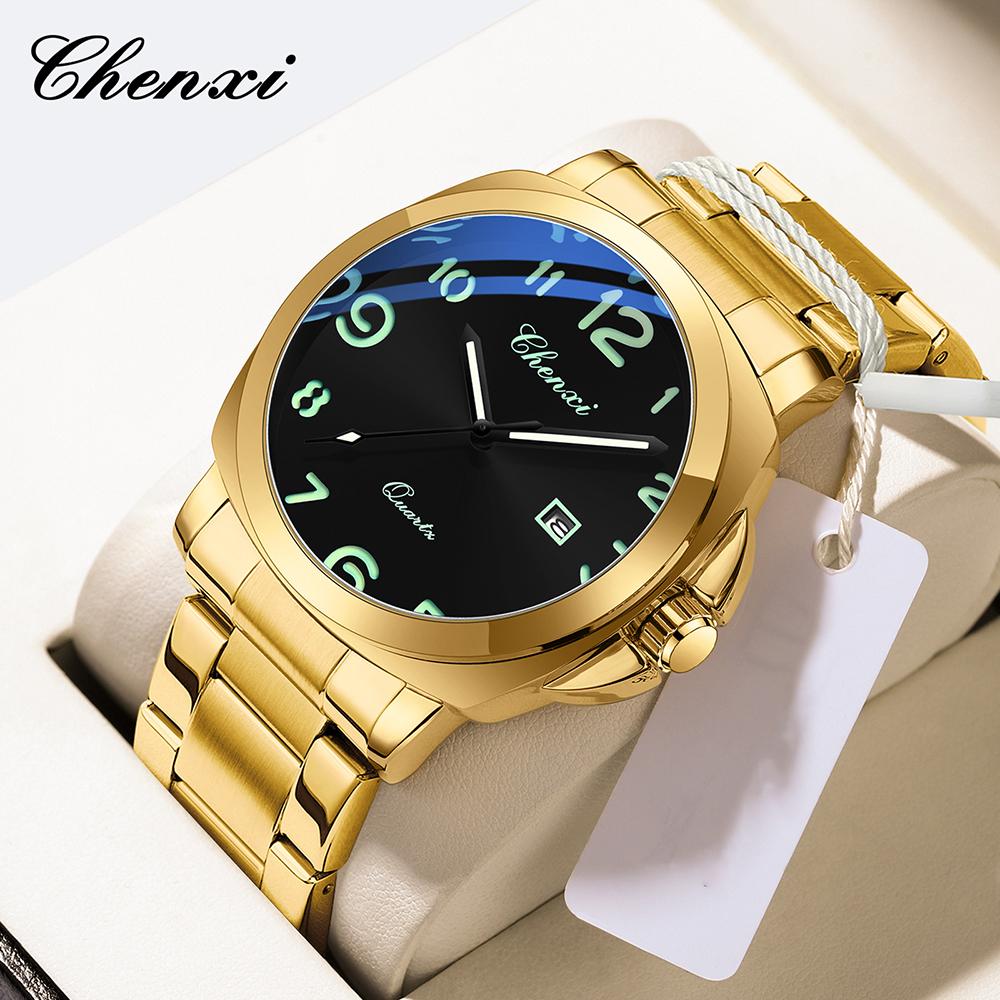 Men's Business Watches Fashion Luxury Luminous Large Arabic Numerals Dial 45mm Man Watch Waterproof Stainless Steel Wristwatch