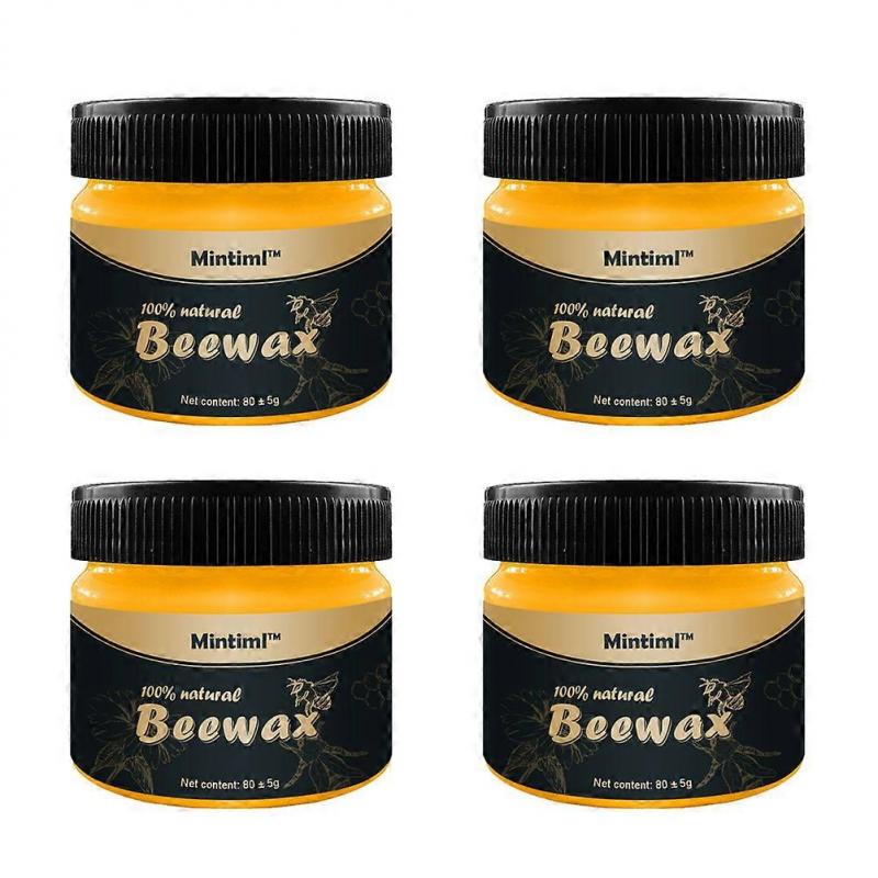 4 PC Floor Wax Beeswax Wood Polish Floor Polishing Beeswax Household Cleaning Polishing Wax