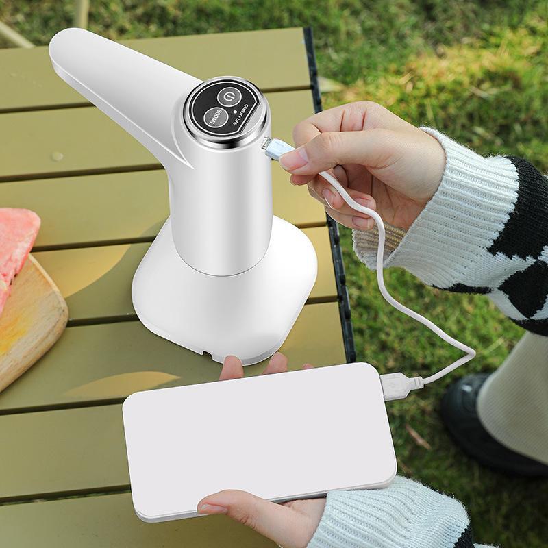 Kompakter elektrischer Wasserspender: Wiederaufladbare Automatische Pumpe für Haushalts-Flaschenwasser