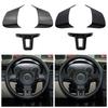 Ornament protector pentru volan din ABS cu fibră de carbon pentru Volkswagen VW Polo 11-14 Golf 6 2009 - 13 Jetta Touran Bora Caddy Eos