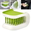 Car Interior Openable Cleaning Brush Double Sided U Type Foldable Folding Tray Sponge Diamond Brush U Shape Kitchen Washing Tool