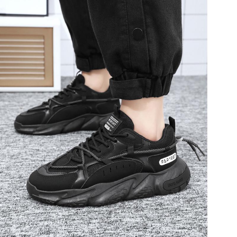 Pánské boty 2024 Mesh Prodyšné sportovní boty Trendové šněrovací tenisky na platformě Casual Běžecké boty pro táty Zapatillas Hombre