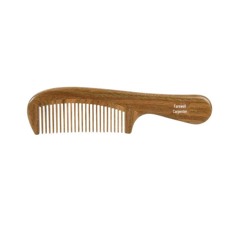 Tan Mujiang Green Sandalwood Lacquer Art Comb Gift Set