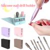 Nagelkunst Bohrer Aufbewahrungsbox Schleifen Polieren Kopf Bit Halter Display Nagelbohrer Organizer Nagelständer Aufbewahrungsbox