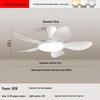 Pailide 42-inch Silent Wood Grain Ceiling Fan with Eye-Care LED Light