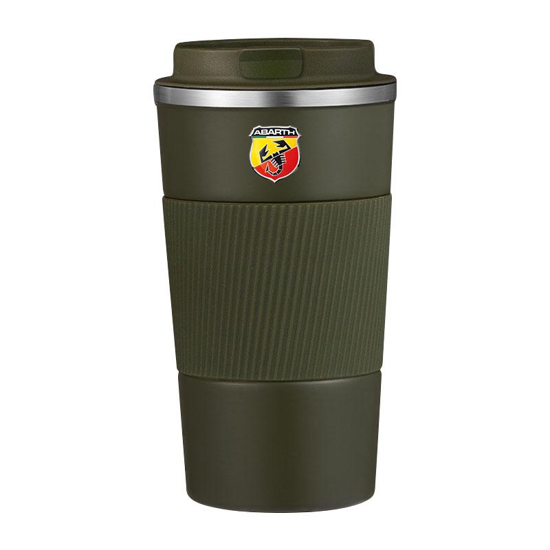 HIPNG1 Car Badge Thermos Cup Coffee Mug Stainless Steel Coffee Thermos Mug Emblem For Abbas Abarth Punto 124/125/500 Stilo Ducato Goods