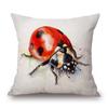European Birds Red Cardinal Flamingo Toucan Duck Hen Parrots Animals Painting Cushion Cover Pillow Case Bedroom Decoration