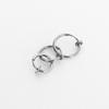 Men's Surgical Steel Ring Layered T Broo Clip On Earrings